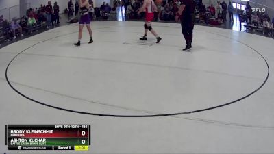 135 lbs Quarterfinal - Ashton Kuchar, Battle Creek Brave Elite vs Brody Kleinschmit, Nebraska