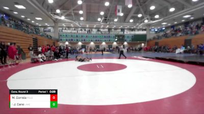 132 lbs Cons. Round 3 - Julian Cano, Lakeside vs Matteo Correia, Point Loma