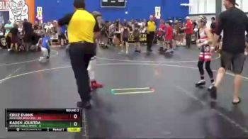 70 lbs Round 2 (6 Team) - Cruz Evans, Backyard Brawlers vs Kaden Joustra, Untouchables White