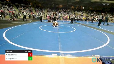 78 lbs Final - Avery Taylor, Brushy Wrestling Club vs Branson Rigdon, Piedmont