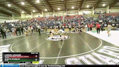 106 lbs 1st Place Match - Raidyn Pugsley, Idaho vs Carson Leonard, Inland Northwest Wrestling Training Center