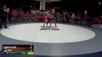 127 lbs Round 5 (6 Team) - Loretta Lopez, SAWA vs Jazi Vega, SCVWA