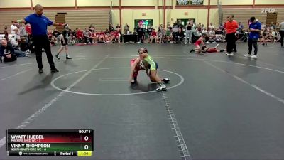 64 lbs Finals (2 Team) - Vinny Thompson, North Baltimore WC vs Wyatt Huebel, Machine Shed WC