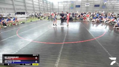 120 lbs Quarters & 1st Wb (16 Team) - Bo Dominguez, Tennessee vs Bryson Rockers, Kansas Red