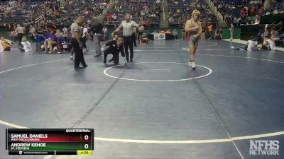 3A 182 lbs Quarterfinal - Andrew Kehoe, St. Stephens vs Samuel Daniels, West Mecklenburg