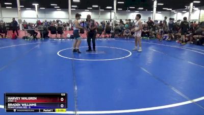 125 lbs Round 1 (8 Team) - Harvey Walgren, Utah vs Braden Williams, Pennsylvania Red