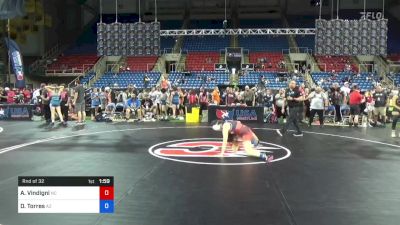 122 lbs Rnd Of 32 - Addison Vindigni, North Carolina vs Danica Torres, Arizona