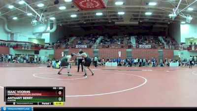 285 lbs Quarterfinal - Isaac Voorhis, Greentown Wrestling (Eastern) vs Anthany Berry, Clinton