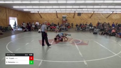 150 lbs Semifinal - Myles Tirpak, Shavertown vs Pete Petsinis, Carlisle