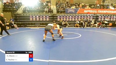 130 lbs Round Of 32 - Kaylee Moore, Eastern Oregon University vs Emily Paulino, Midland