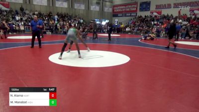 132 lbs Round Of 64 - Noah Alamo, Northview vs Mason Manabat, Highland (Bakersfield)