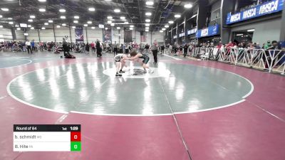 105 lbs Round Of 64 - Bently Schmidt, MD vs Brandt Hite, PA