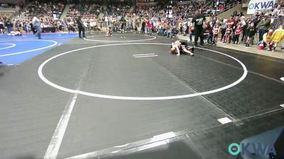 49 lbs Round Of 32 - Dwaine Goldsberry, Weatherford Youth Wrestling vs Jacob Rader, Tuttle Wrestling