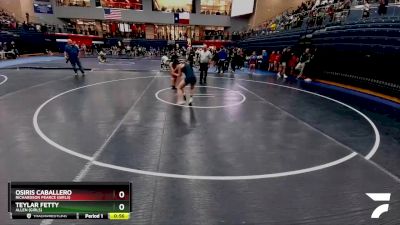 120 lbs Cons. Round 1 - Teylar Fetty, Allen (Girls) vs Osiris Caballero, Richardson Pearce (Girls)