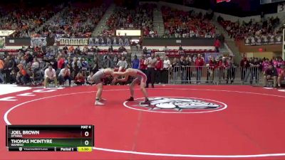 150 lbs Quarterfinal - Thomas McIntyre, Wamego vs Joel Brown, Ottawa