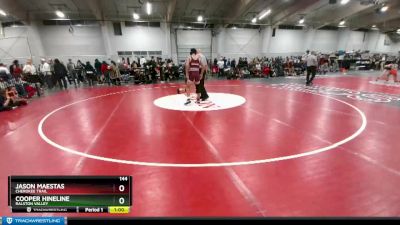 144 lbs Cons. Round 3 - Cooper Hineline, Ralston Valley vs Jason Maestas, Cherokee Trail