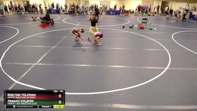 78 lbs Cons. Round 4 - Rhilynn Tolzman, Summit Wrestling Academy vs Finnian Kolbow, Forest Lake Wrestling Club