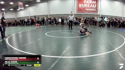 67 lbs Cons. Round 2 - Miles Egger, Reel Wrestling Club vs Christopher Verner, Noke Wrestling RTC