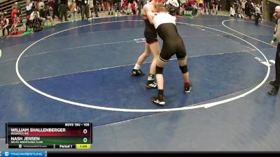 105 lbs Champ. Round 2 - Nash Jensen, Delta Wrestling Club vs William Shallenberger, Wasatch WC