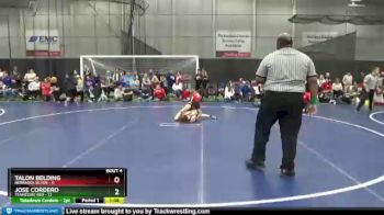 90 lbs Round 2 (6 Team) - Jose Cordero, Tennessee Red vs Talon Belding, Nebraska Silver