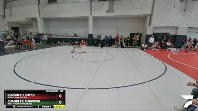 50 lbs Cons. Round 4 - Elizabeth Boyer, ReZults Wrestling vs Chandler Robinson, Best Trained Wrestling