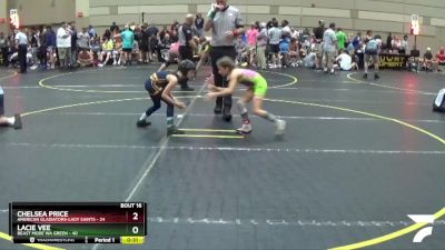 58 lbs Placement - Juliana Matteo, Ragin Raisins WC vs Harper Clark, Ares