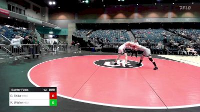 184 lbs Quarterfinal - Gavin Stika, Oklahoma State vs Kael Wisler, Michigan State