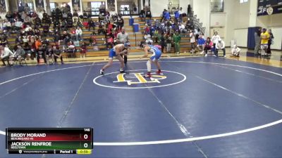 146 lbs Cons. Round 1 - Jackson Renfroe, Reeltown vs Brody Morand, Beauregard HS