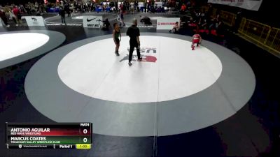 82 lbs Quarterfinal - Antonio Aguilar, Red Wave Wrestling vs Marcus Coates, Tehachapi Valley Wrestling Club