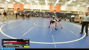 133 lbs Cons. Semi - Trevor Cortright, Utica vs Kaden Ware, Pennsylvania College Of Technology