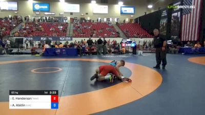 65 kg Quarters - Evan Henderson, TMWC vs Anthony Abidin, NYAC/Valley WC