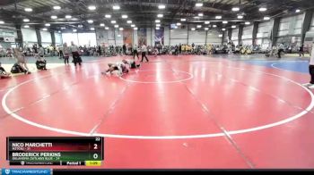 96 lbs Rd# 1 9:00am Friday - Nico Marchetti, M2TCNJ vs Broderick Perkins, Oklahoma Outlaws Blue