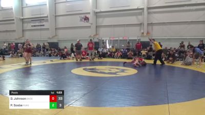 97 lbs Pools - December Johnson, Badger Girls Elite vs Paisley Sosbe, Pursuit