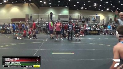 120 lbs Round 2 (6 Team) - Kiernan Meink, Team Gotcha vs Riker Ohearon, Untouchables Purple