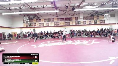 125 lbs Semifinal - Colton Kobashi, Fresno City vs Christian Medina, Chabot College