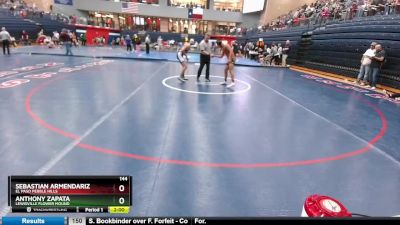 144 lbs Cons. Round 4 - Sebastian Armendariz, El Paso Pebble Hills vs Anthony Zapata, Lewisville Flower Mound