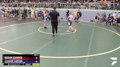 98 lbs Round 1 - Keagan O`Connor, North Pole Wrestling Club vs Charger Clifford, Chugach Eagles Wrestling Club