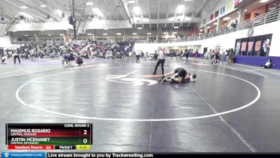 174 lbs Cons. Round 2 - Justin Mcenaney, Central Methodist vs Maximus Rosario, Central Missouri