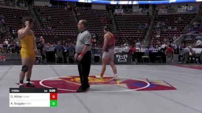 215 lbs Consi Of 8 #2 - Dayne Miller, Cumberland Valley vs Aidan Buggey, North Allegheny