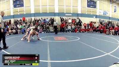 175 lbs Quarters & Wb (16 Team) - Cooper McCloy, Terre Haute South vs Gray Wiley, Roncalli