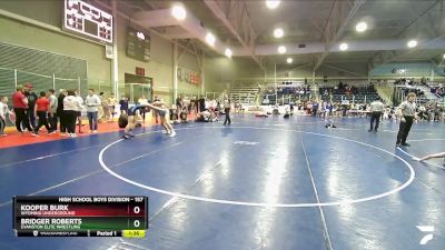 157 lbs Cons. Round 4 - Kooper Burk, Wyoming Underground vs Bridger Roberts, Evanston Elite Wrestling