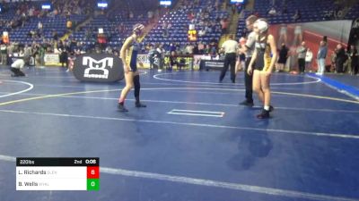 96 lbs Quarterfinal - Aracelli Clem, Canon-McMillan vs Finley Fourspring, Corry