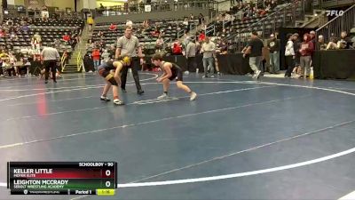 90 lbs Champ. Round 2 - Leighton McCrady, Sebolt Wrestling Academy vs Keller Little, Moyer Elite