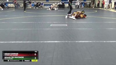 132 lbs Champ. Round 2 - Aidan Kammar, Calvert Hall College vs Rohan (RJ) Bucknor, Bullis School