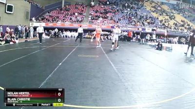 157 lbs Semis & 3rd Wb (16 Team) - Nolan Hertel, Wisconsin-La Crosse vs Blain Christie, Wartburg