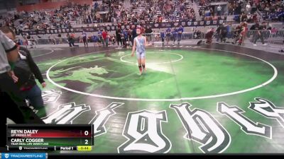 73 lbs Round 2 - Carly Cogger, Team Real Life Wrestling vs Reyn Daley, UP Vikings WC