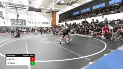 175 lbs Quarterfinal - Devin Elwell, Laguna Hills vs Jaden Griffin, Paramount