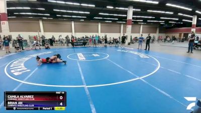 92 lbs Semifinal - Camila Alvarez, Cardinal Wrestling Club vs Brian An, Lubbock Wrestling Club