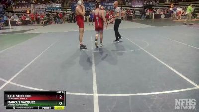 D 2 182 lbs Cons. Round 5 - Kyle Stephens, Teurlings Catholic vs Marcus Vazquez, Archbishop Rummel