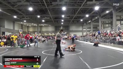 55 lbs Quarterfinal - Carter Shartzer, Abilene vs Knox Hyatt, Triumph